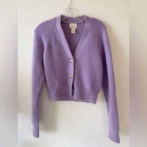 Lavender Mohair Cardigan H&M